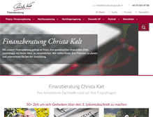 Tablet Screenshot of finanzberatung-kalt.ch